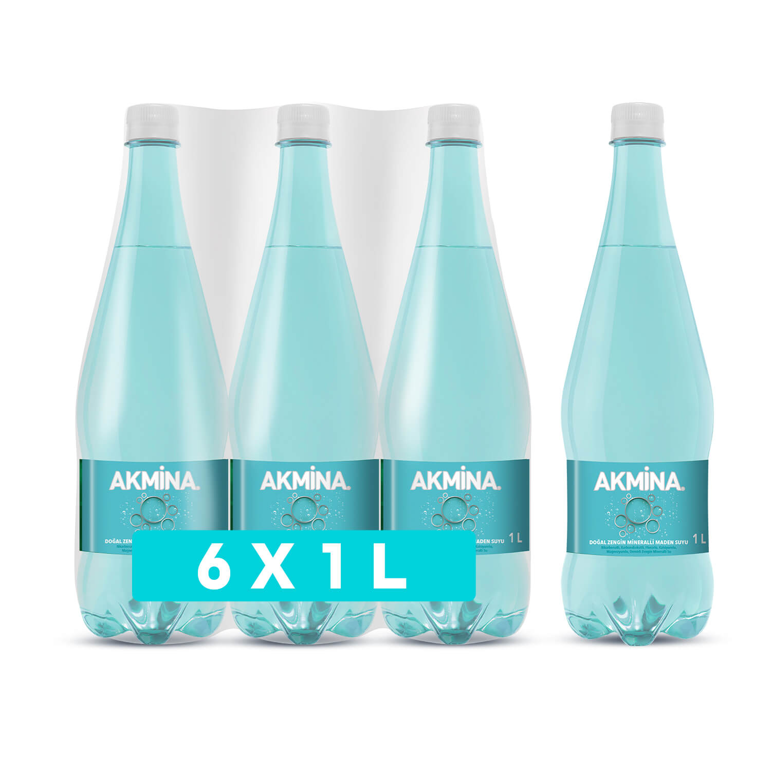 Akmina Sade Maden Suyu 1L*6