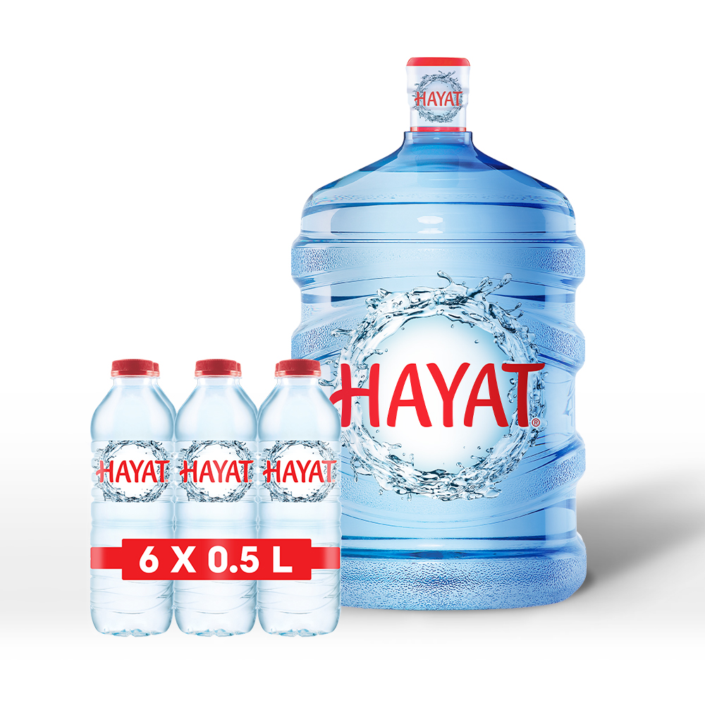 Hayat 19L Su + Hayat 0.5L*6